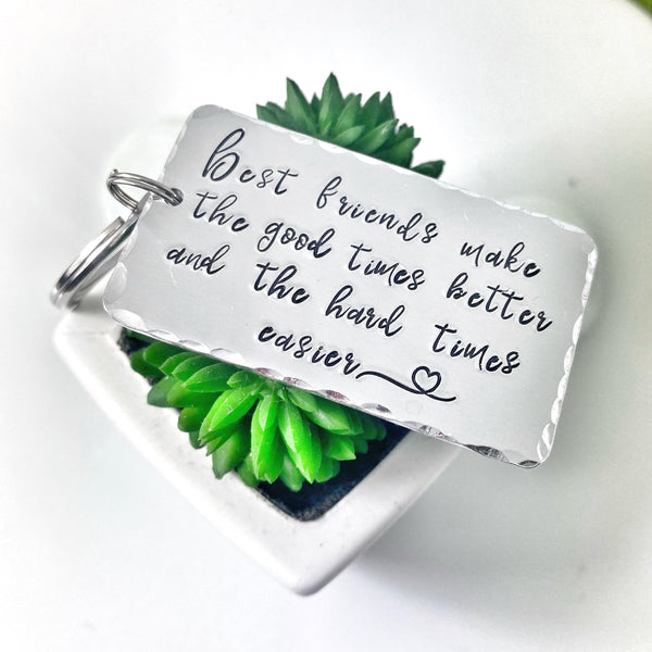 Best Friends Keychain, Christmas Gift Best Friend,