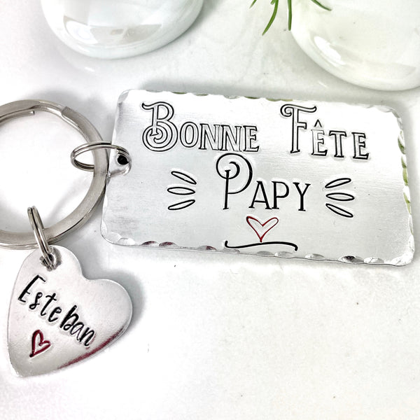 Porte Clé Personnalisé Papy, Bonne Fête Papy Porte Clé