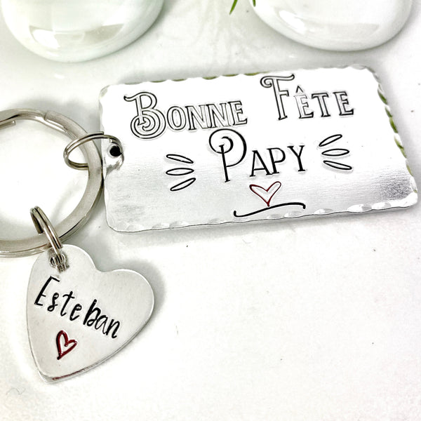 Porte Clé Personnalisé Papy, Bonne Fête Papy Porte Clé