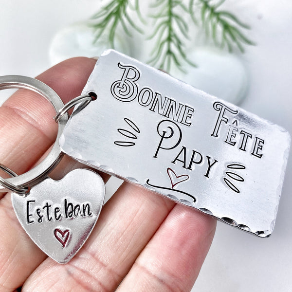 Porte Clé Personnalisé Papy, Bonne Fête Papy Porte Clé