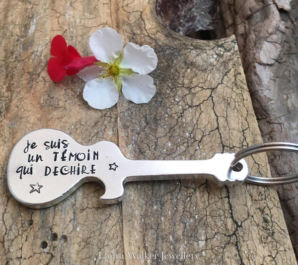 'Witness Who Rocks' Guitar Bottle Opener