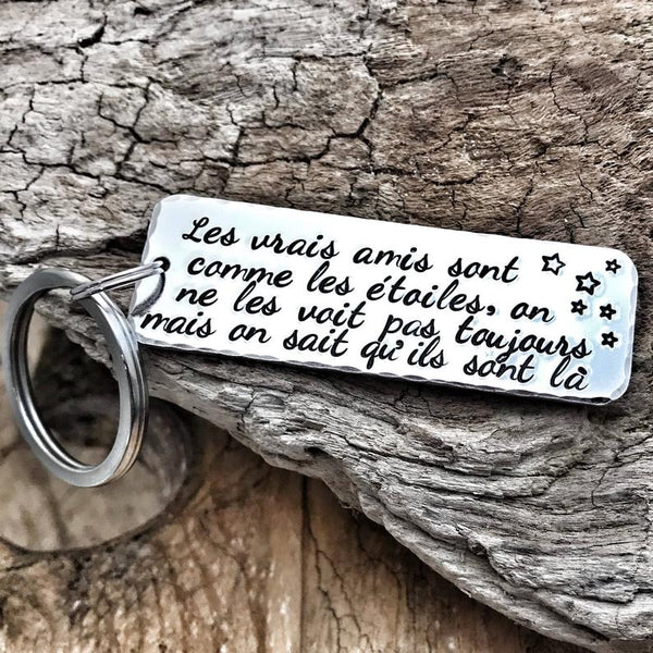'True Friends Like the Stars' Keychain
