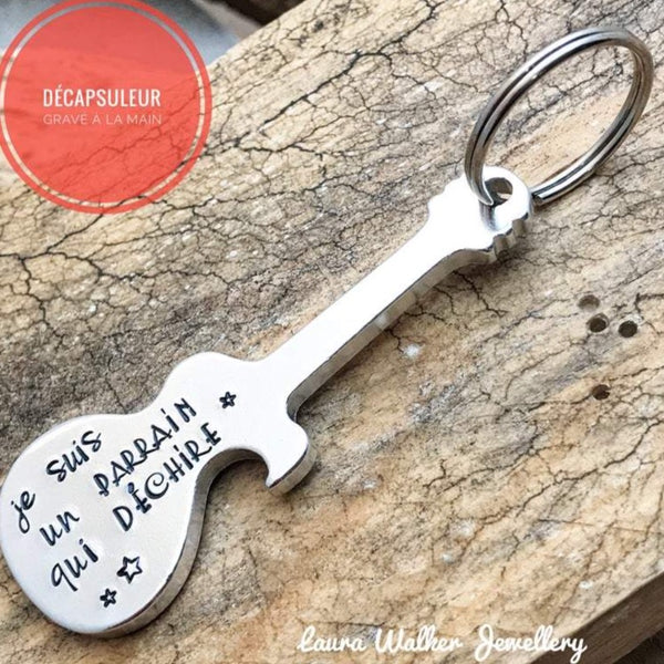 'Godfather Who Rocks' Guitar Bottle Opener