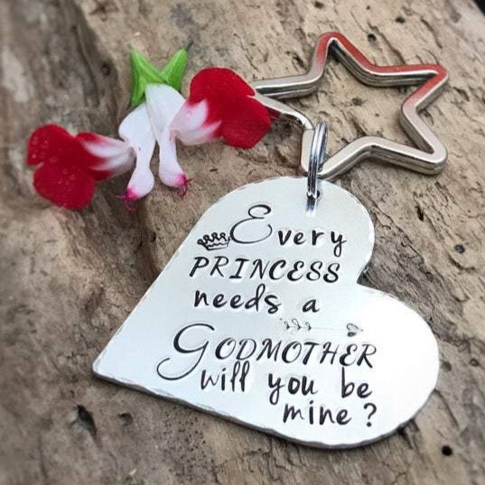 Godmother Request Keychain. 'Princess Godmother Keychain'
