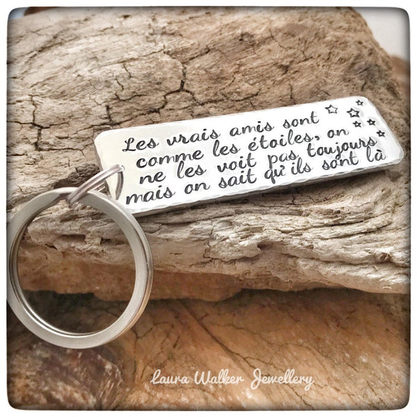 'True Friends Like the Stars' Keychain