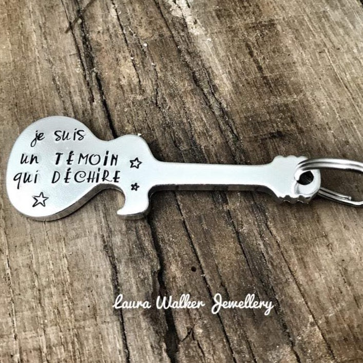 'Witness Who Rocks' Guitar Bottle Opener