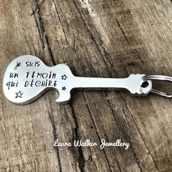 'Witness Who Rocks' Guitar Bottle Opener