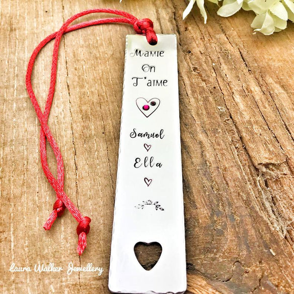 Personalized Bookmark, 'Grandma We Love You'