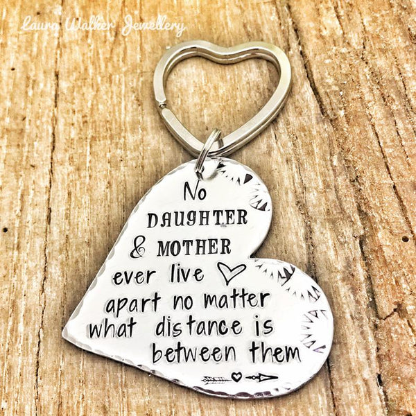 ❤️ Long Distance Keychain Mother, Long Distant Gift Mom, Mother's Day Gift ❤️