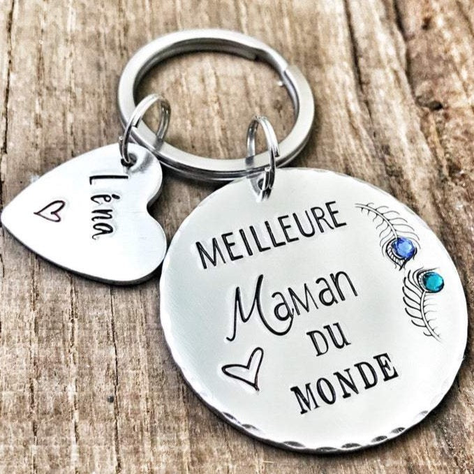 'World's Best Mom' Keychain