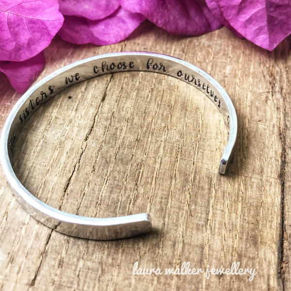 Best Friends Cuff Bracelet, Gift Idea Best Friend, Best Friends Sisters We Choose