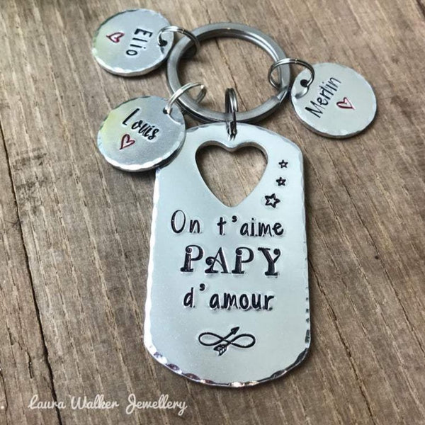 Porte Clé 'Papi D'Amour'