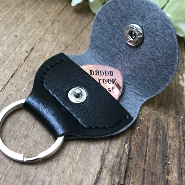 Copper Guitar Pick, 'Daddy You Rock the Most'