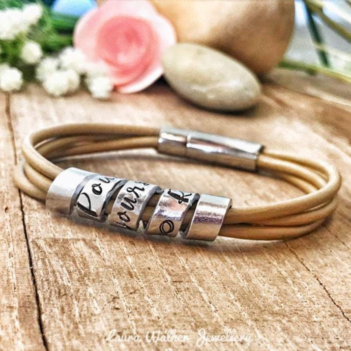 Bracelet Message Enroulé, Bracelet Homme Gravé Message Secret