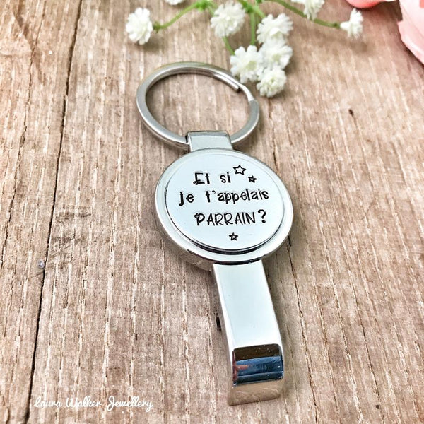 Godfather Request Gift, Bottle Opener 'What if I called you godfather?'