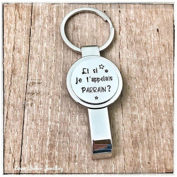 Godfather Request Gift, Bottle Opener 'What if I called you godfather?'