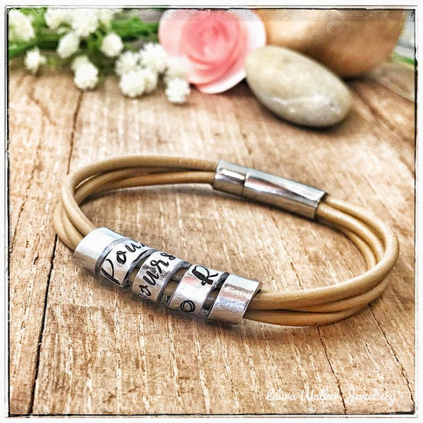 Bracelet Message Enroulé, Bracelet Homme Gravé Message Secret