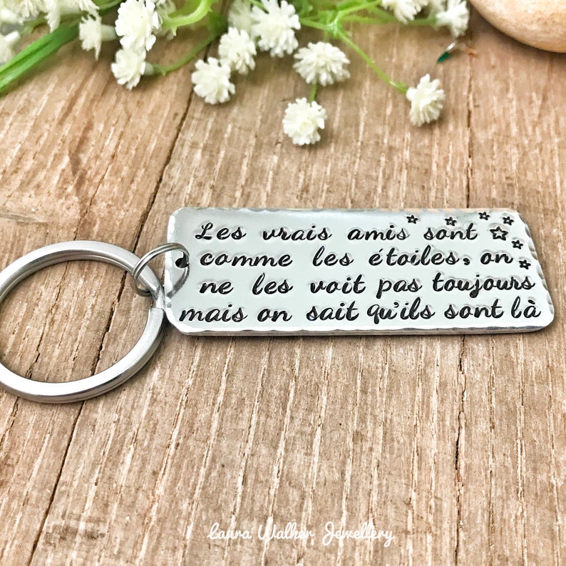 'True Friends Like the Stars' Keychain