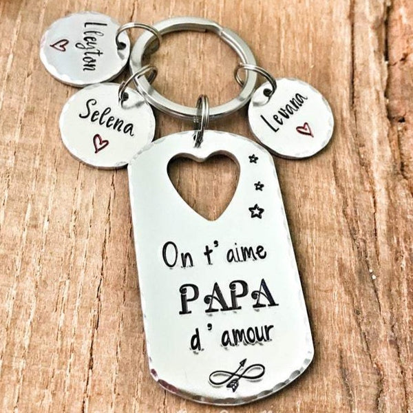 Porte Clé 'Papi D'Amour'