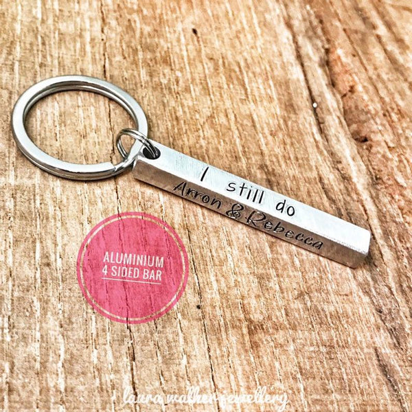 'Aluminum Bar' Key Ring