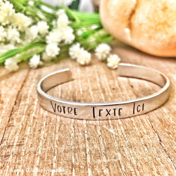 Personalized Bangle, Engraved Silver Bangle, Personalized Jewelry, Women's Bangle