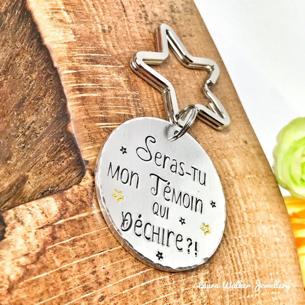 'Will you be my witness' keychain