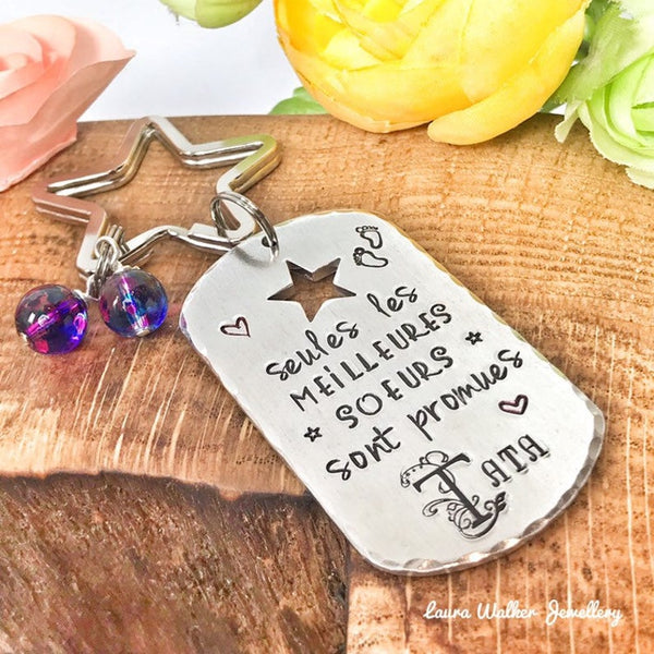 'Auntie' Announcement Keyring