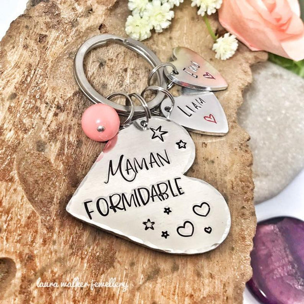 'Great Mom' Keychain