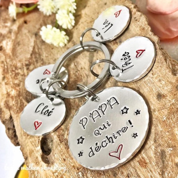 Porte Clé Papa qui Déchire