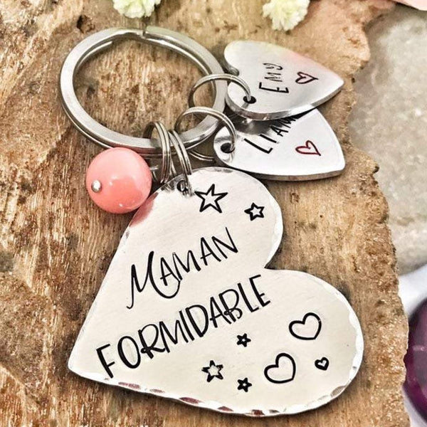 'Great Mom' Keychain