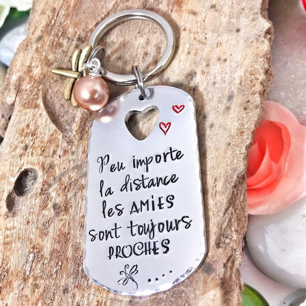 'No matter the distance' keychain