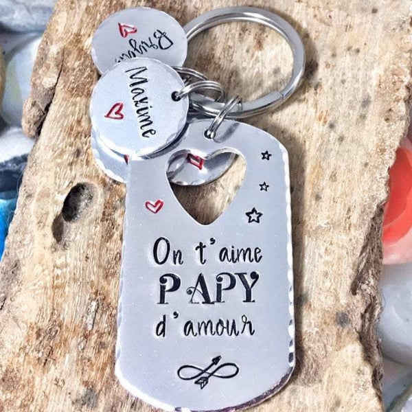 Porte Clé 'Papi D'Amour'