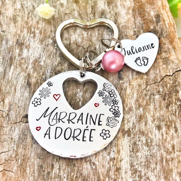 'Adored Godmother' Keyring