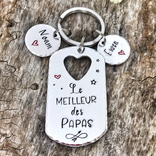 Porte Clé 'Les Meilleur des Papas'