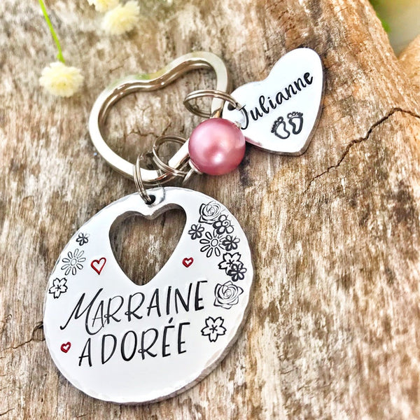 'Adored Godmother' Keyring