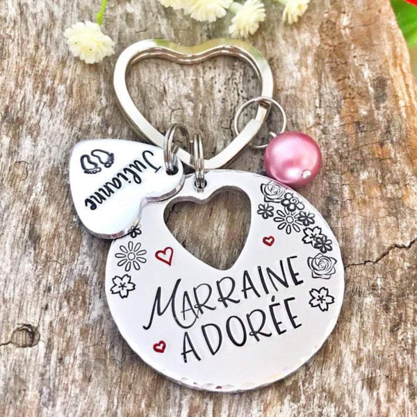 'Adored Godmother' Keyring