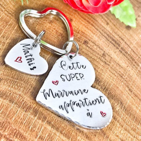 'This Godmother Belongs To' Keyring