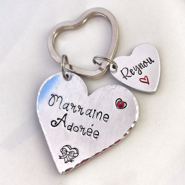 'Adored Godmother' Keyring