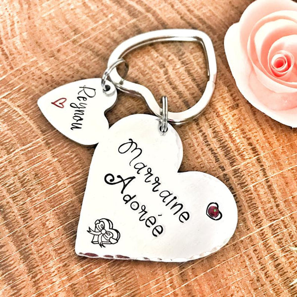 'Adored Godmother' Keyring