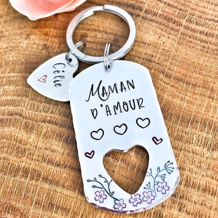 'Lovely Mom' Keyring