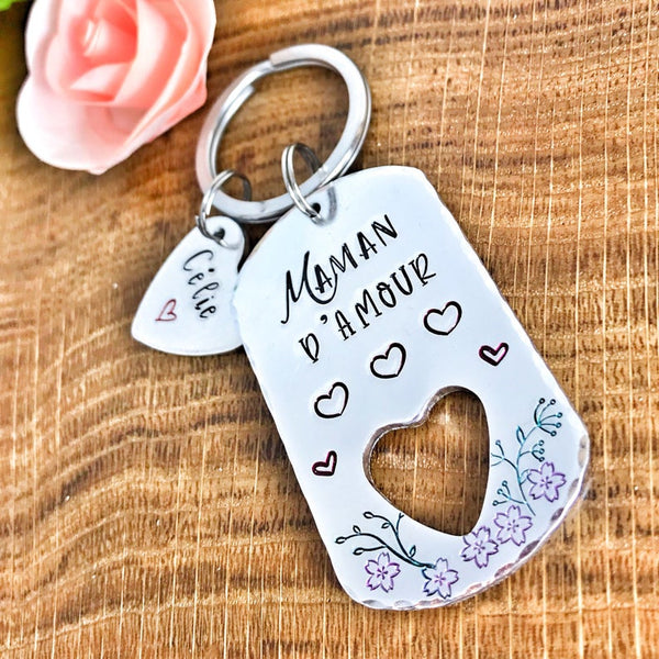 'Lovely Mom' Keyring