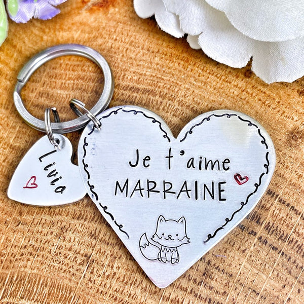 I Love You Godmother Keychain