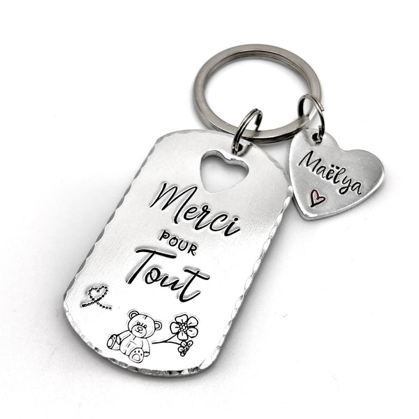 Thank You Gift Keychain