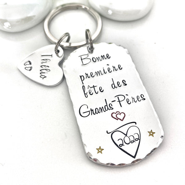 Porte Clé Première Fête des Grands-Pères