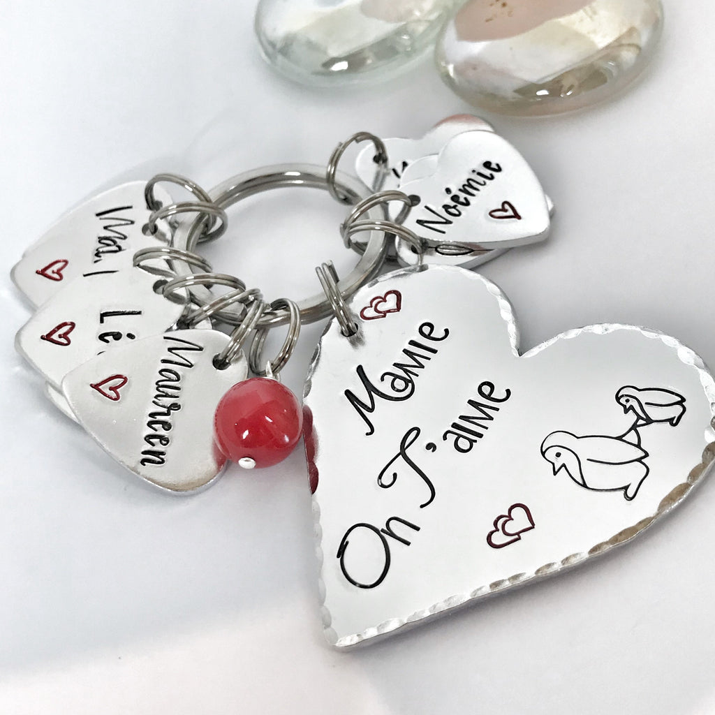 Mom We Love You Keychain