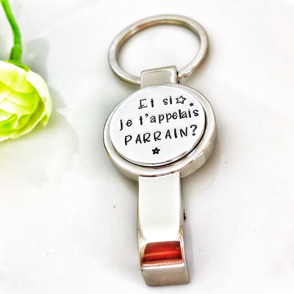 Godfather Request Gift, Bottle Opener 'What if I called you godfather?'