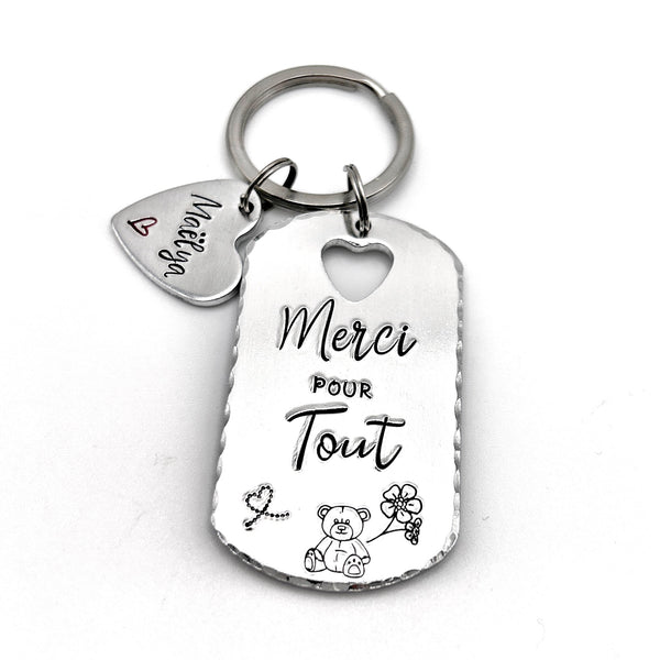 Thank You Gift Keychain