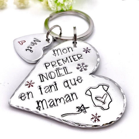 Porte Clé Maman Noël, Premier Noël Maman, Cadeau Nouvelle Maman