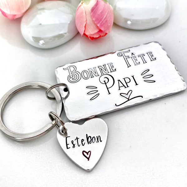 Porte Clé Personnalisé Papi, Bonne Fête Papi Porte Clé