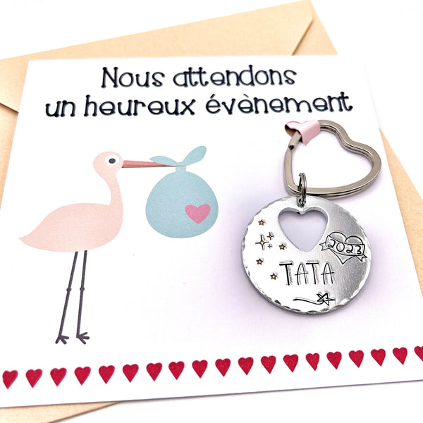 Auntie Gifts, Auntie Keychain, Auntie Announcement, Future Auntie, Pregnancy Announcement, Auntie Announcement